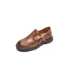 En stock mocasines de mujer para otoño 2026 con hebilla de tira en T, tallas 35-46