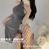 Coelhinha Suja Lingerie Sexy Cheongsam Longo Dividido Exposto no Quadril Pijama Feminino Verão Alta Elasticidade Uniforme Role-playing Sao
