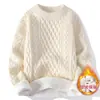 Suéter rojo para el año zodiacal, unisex, otoño e invierno, cuello alto, forro polar, tejido de punto liso para Año Nuevo, directo de fábrica, al por mayor