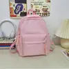 Mochila Estética de Alto Valor Dopamine Milk Fufu para Meninas, Estilo Coreano Simples para Alunos do Ensino Fundamental II e Médio, Mochila Compacta para Alunos do Ensino Fundamental