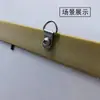 Gancho Plateado Grueso de Agujero Único, Forma de Media Caña, Anillo de Montaje para Punto de Cruz, Accesorios de Ferretería para Colgar Pinturas Decorativas