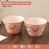 Cerámica Flor de Baya Vajilla Bol Plato Plato Cubiertos Bol Plato Esmaltado Bajo Esmalte Vajilla de Cerámica para el Hogar Regalo de Inauguración