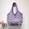 Nova Bolsa de Tricô Versátil Retrô para Mulheres Verão Casual para o Trabalho Bolsa de Palha Trançada Estilo Resort à Beira-Mar Bolsa de Praia