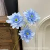 3 Flores Artificiales de Dalia para Arreglos Florales de Bodas de Hotel, Arte Floral de Boda y Decoraciones de Pasillo con una Fragancia Sutil