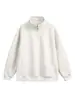 Sudadera con capucha americana de media cremallera y cuello alto para hombre 2026 Nuevo Otoño Invierno Estilo Perezoso Holgado Top Casual Holgado Chaqueta