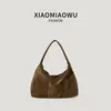 Bolso Hobo Retro Casual de Ante 2026 Otoño/Invierno Moda Coreana Transfronteriza Nuevo Estilo Bolso de Mano para Mujer Viaje al Trabajo