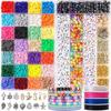 Traje de cuentas de colores para arcilla blanda de 24 colores Amazon transfronterizo kit de joyería DIY colgante accesorios CCB