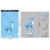Decoraciones navideñas, nieve y hielo cálidos de invierno, renos, pegatinas de vidrio de Santa Claus, muñeco de nieve, pegatinas electrostáticas de árbol de Navidad
