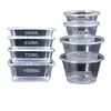 Cajas de Almuerzo Desechables, Cajas Redondas para Empacar, Cajas Rectangulares para Almuerzo, Tazones de Plástico Espesos para Comida, Cajas para Llevar para Uso Doméstico con Tapas