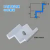 Abrazadera para módulo fotovoltaico aleación de aluminio abrazadera central abrazadera lateral panel solar generación de energía conector fijador otro