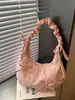 Bolsas Casuais Super Populares de Nicho para Mulheres 2026 Novo Estilo Popular Versátil Plissada Bolsa de Ombro Único para Axila Bolsa Transversal Fashion