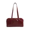 Bolso de axila de cuero encerado retro nuevo 2026, de alta gama, gran capacidad, moderno, versátil y adecuado para ir al trabajo; Bolsa de almohada Boston