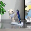 Oso de Dibujos Animados Creativo Lindo Adorno Grande para Teléfono Móvil Soporte de Escritorio para Tablet Soporte Dedicado para Ver Series