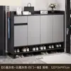 Zapatero de madera maciza para puerta de entrada del hogar, armario de entrada interior, armario de almacenamiento de gran capacidad, zapatero de balcón integrado