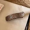 Pinza de cocodrilo vintage con estampado floral de lunares para niñas, pinza de garra versátil con estampado de cuadros dulces, leopardo japonés y coreano para el uso diario