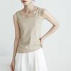 Rakuten do Japão Novo Produto Camiseta Básica de Algodão Puro 10 Cores Novo Verão Camiseta Interna Feminina Suspbottomer Exportação Amazon