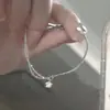 Pulsera de Circonita Estrella Femenina Moda Ins Diseño de Nicho Simple Doble Capa Estilo Mori Celebridad de Internet Festival para Novia