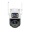 V380PRO Cámara tipo Bola HD WiFi para Exteriores Impermeable con Enlace de Pistola y Doble Lente Xiongmai