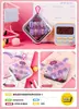 Estuche con juego de pegatinas para uñas para usar, diseños sencillos de dibujos animados con pedrería, varias pegatinas de uñas desmontables