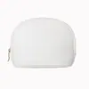 Bolsa de cosméticos de PU de cor sólida coreana para atacado, bolsa de armazenamento coreana para uso diário, bolsa com concha à prova d'água, bolsa de armazenamento