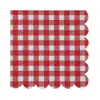 Servilletas de Encaje a Cuadros Multicolor para Fiesta en Casa Decoración de Picnic Servilletas de Papel Cuadradas Estampadas