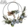 Ntalin fábrica de anel duplo decoração decoração simulação flor buquê de casamento decoração de parede parede pendurada CF01075