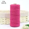 Corda de Algodão Colorida Artesanal DIY Bolsa de Malha Tecida Material para Tapeçaria Artesanato Decorativo Etiqueta 2-3-4 mm