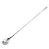 En stock Acero Inoxidable Mango Largo 30cm Palo Mezclador de Cócteles Café Leche Té Cuchara Mezcladora de Bar Metal Cuchara de Bar