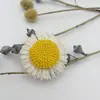 Flores de Palha de Polipropileno Girassol 6cm Girassol DIY Roupas Bolsa de Palha Tecida à Mão Acessórios Acessórios para Sapatos de Praia de Verão
