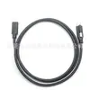 Cable de Datos de Extensión Tipo C 3.0 Personalizado de Cabeza Recta con Tornillo Macho a Macho Cable de Carga Rápida Cc