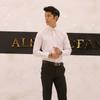 Produtos grandes de longo prazo Camisa fina masculina de manga comprida, camisa casual slim de cor sólida, camisa masculina