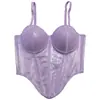 Banda de lentejuelas con gradiente, trabajo pesado, strapless con ballenas, estilo europeo y americano, para el verano, chica popular, versátil, se puede usar por fuera, al por mayor