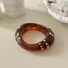 Pulsera de Resina con Remaches Geométricos Irregulares de Moda Transfronteriza para Mujer, Accesorios de Pulsera de Moda Europeos y Americanos Exagerados Personalizados