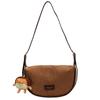 Bolso Bandolera Retro Mate para Mujer 2026 Nuevo Estilo Otoño e Invierno Gran Capacidad Gama Alta Nicho Bolso Hombro Tipo Empanada
