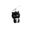 Adornos Colgantes Decorativos, Tapón Antipolvo para Teléfono Móvil, Tipo-C 2D Acrílico con Forma de Gato Lindo Pieza Plana de Interfaz