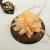 Yiwu Red de Novia Hilo Accesorios Flor de Cabeza Roja para Boda Suministros Adornos de Plumas para el Cabello Flores Especiales para Tocados