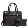 Bolsa Feminina Novo Estilo com Padrão Lichia, Bolsa Tote Versátil, Sensação Simples e de Alto Padrão, Grande Capacidade, Bolsa Feminina de Ombro Único e Transversal, Cor Sólida
