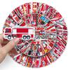 100 pegatinas de grafiti de camión de bomberos personalizadas, dibujos animados transfronterizos, creativas, decorativas, para taza de agua, para ordenador, bricolaje, para carcasa de teléfono móvil.