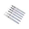 Conjunto de 6 Canetas Pincel de Água com Cerdas de Nylon Brancas e Cabos de Plástico, Canetas de Mistura Preenchidas com Água, Canetas de Pintura com Armazenamento de Água, Canetas Pincel, Canetas de Aquarela