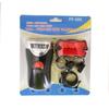 Conjunto de Luzes para Bicicleta 4 LEDs Ciclismo ao Ar Livre Combinação Dianteira e Traseira Lanterna Traseira Cauda de Borboleta Conjunto Alimentado por Bateria Equipamento de Ciclismo