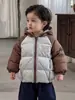Chaqueta de Plumón de Invierno para Niños Invierno Infantil 90 Plumón de Pato Blanco Chaqueta de Algodón Abrigo con Capucha de Dibujos Animados Moda Ropa Infantil Huzhou Zhili