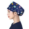 Gorro Quirúrgico de Algodón Puro para Cabeza Grande para Hombres y Mujeres, Gorro de Trabajo, Gorro de Enfermera, Gorro de Dibujos Animados Elástico Venta al por Mayor