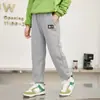 Pantalones Gruesos Waffle Plus de Terciopelo para Niños Niños Otoño Invierno Pantalones de Chándal de Vellón de Cordero Niños Medianos y Grandes Pantalones Sueltos con Puño Venta al por Mayor