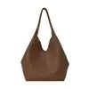 Bolsa Tote de Couro Macio Estilo Preguiçoso Grande Capacidade 2026 Nova Bolsa de Ombro para o Trabalho Bolsa de Cesta de Piquenique de Mão Nicho Coreano