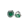Arete de Aleación de Titanio F136 con Engaste de Garras de Circonia 5A, Joyería de Titanio para Oreja con Base Redonda, Accesorio para Piercing de Labio