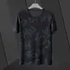 Playera de Manga Corta de Seda de Hielo para Hombre Verano Malla Secado Rápido Transpirable Holgada Casual Cuello Redondo Camuflaje para Hombre Playera para Hombre