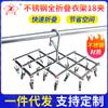 Tendedero plegable retráctil de acero inoxidable al por mayor con 18 pinzas, colgador de ropa portátil para el hogar, ropa interior, calcetines, colgador de ropa a prueba de viento