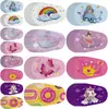 Parche Ocular para Ambliopía Infantil Transfronterizo, Parche Ocular de Cobertura Total, Corrección para un Solo Ojo para Estrabismo, Parche Ocular Transpirable de Dibujos Animados