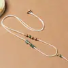 Cordón de collar ajustable tejido a mano para colgante de jade Hetian, adecuado para hombres y mujeres, estilo fino con cordón de sándalo de montaña antiguo