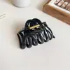 Volume de cabelo bi olho no ~ grampo simples feminino parte de trás da cabeça grampo de placa de cabelo grande alta sensação grampo tubarão adorno de cabeça